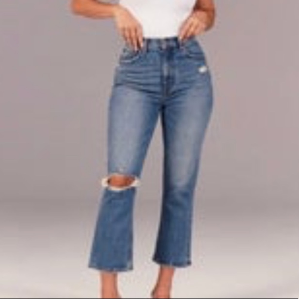 Abercrombie Ultra Rise Kick Flare